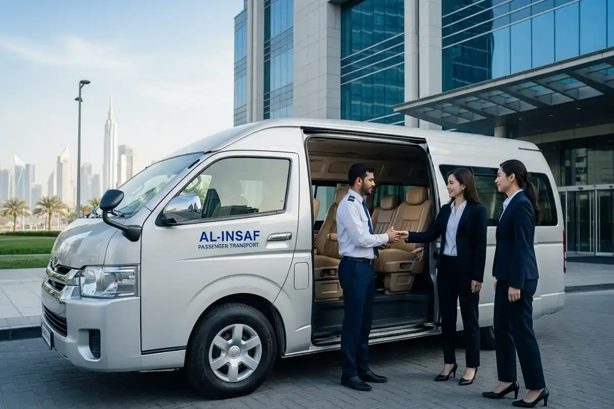 Rent 14–15 Seater Hiace for inter city Business Travel Sharjah