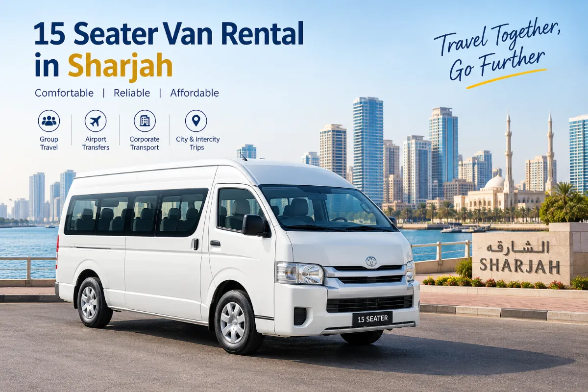 15 Seater Van Rental in Sharjah