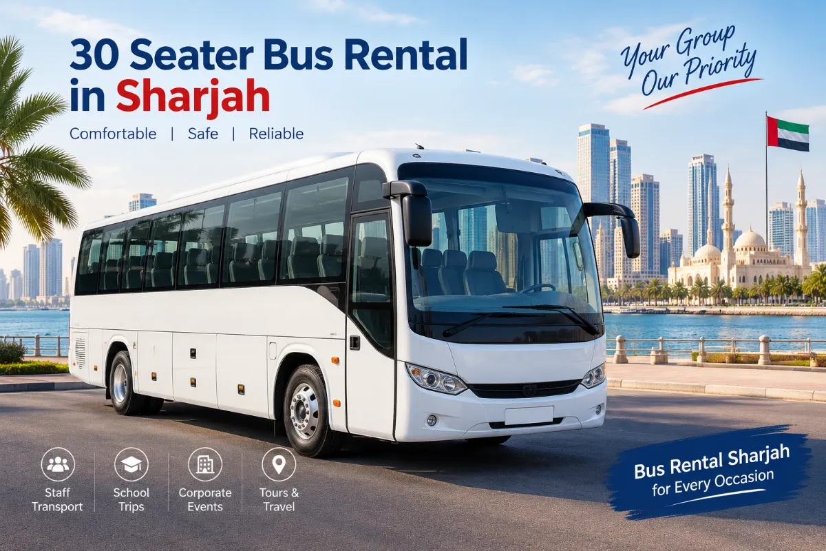 30 Seater Bus Rental in Sharjah