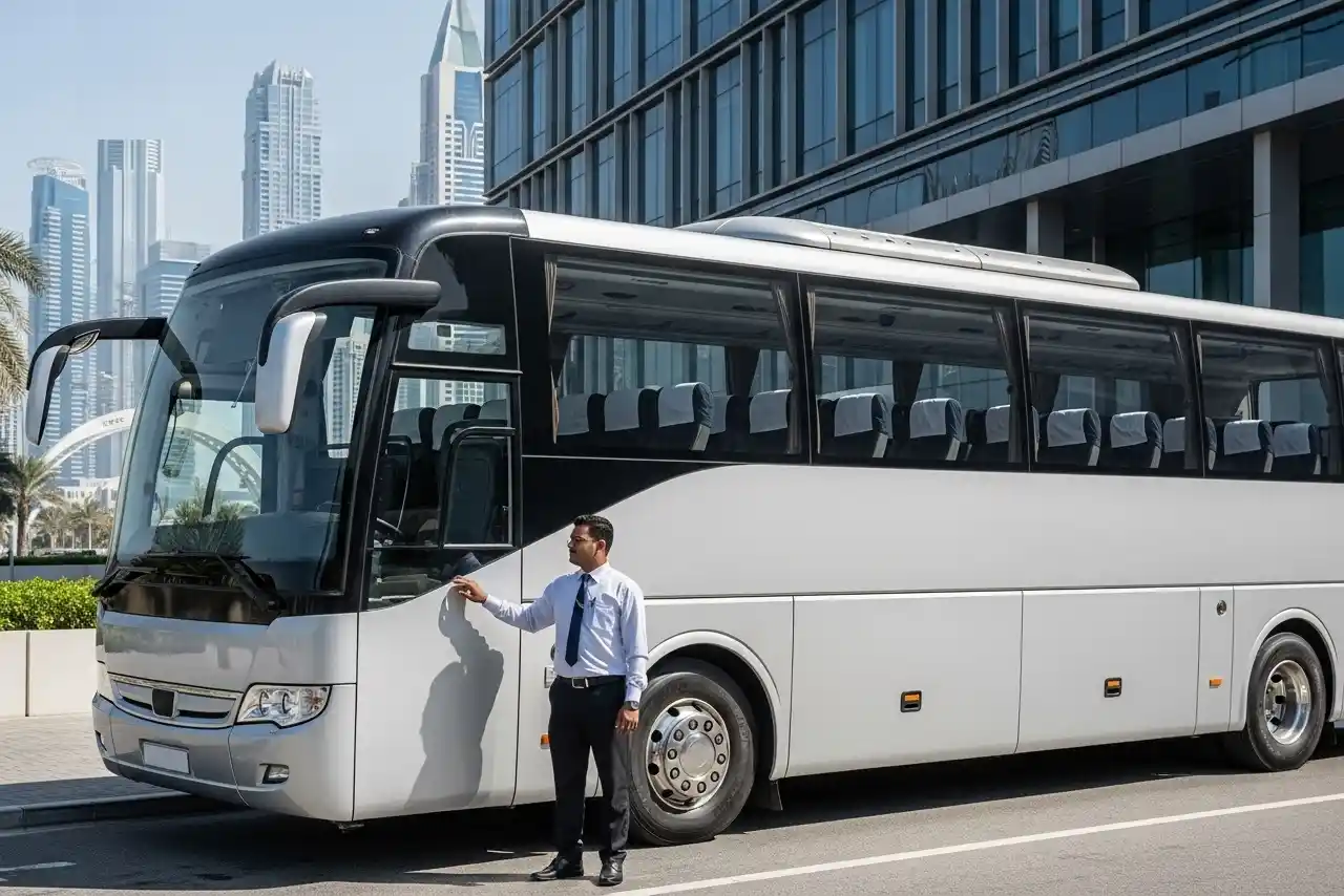 30–33 Seater Corporate Bus Rental in Sharjah – Al-Insaf