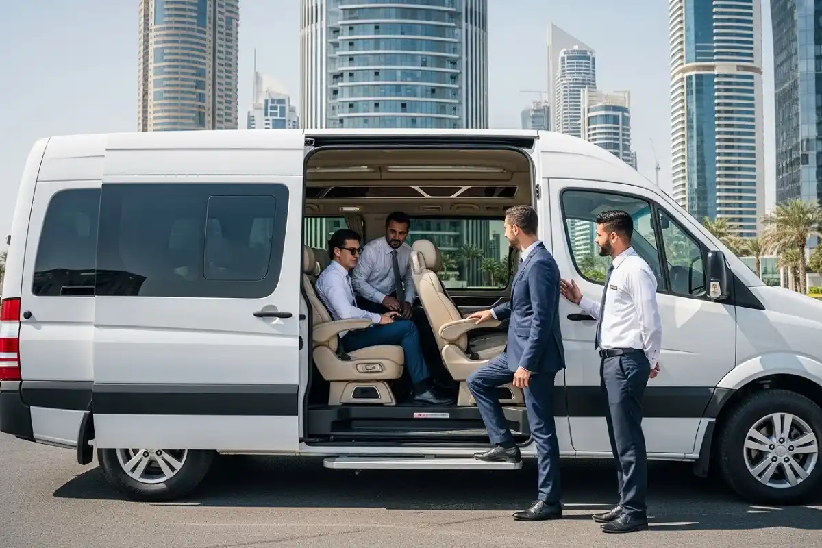 12 Seater Luxury Corporate Van Rental in Sharjah
